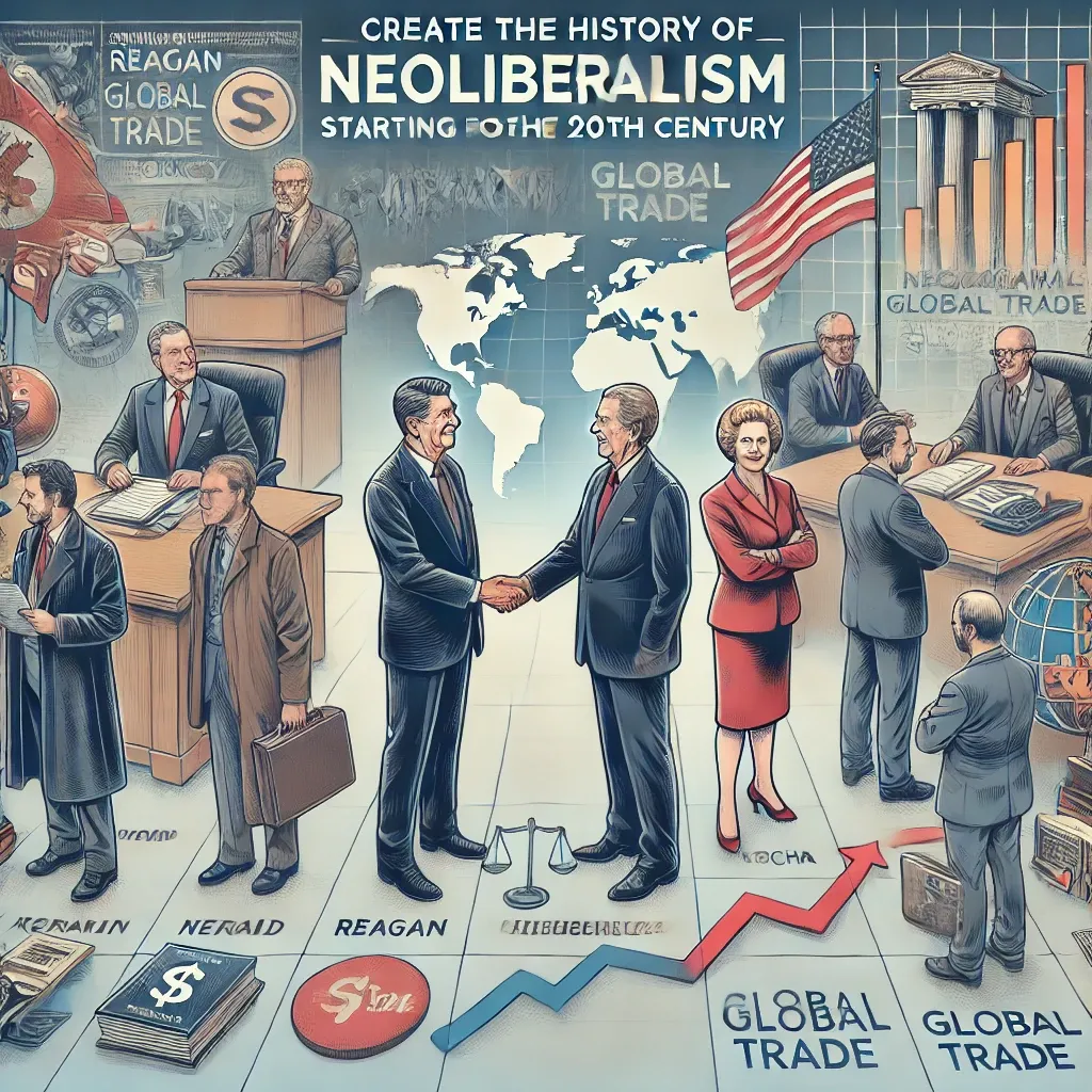 Growth of Neoliberalism, trickledown and tax breaks