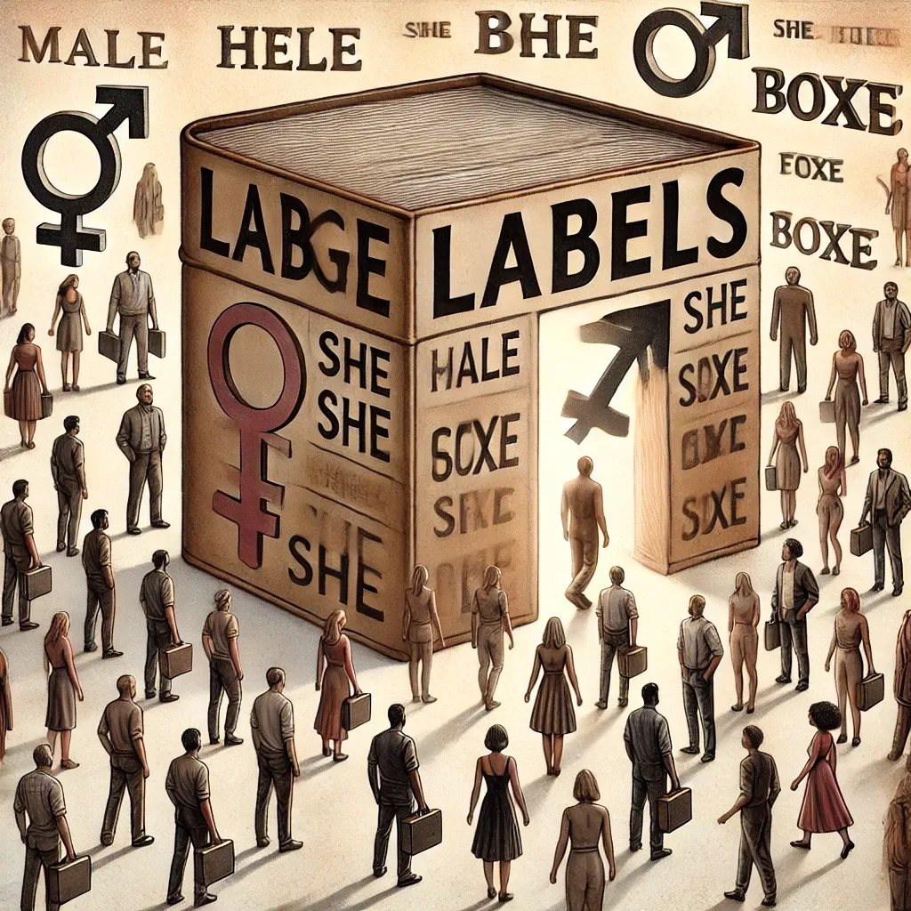 image of people being labeled 